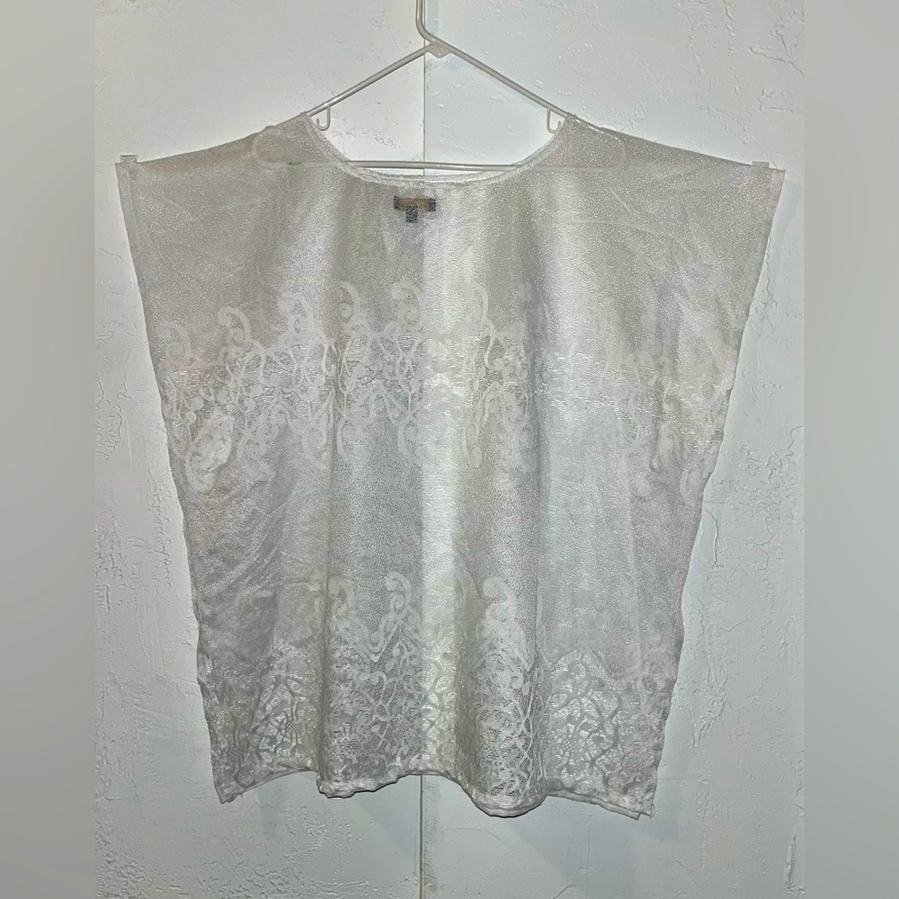 Ana & Rose White Lace Beach Cover Up